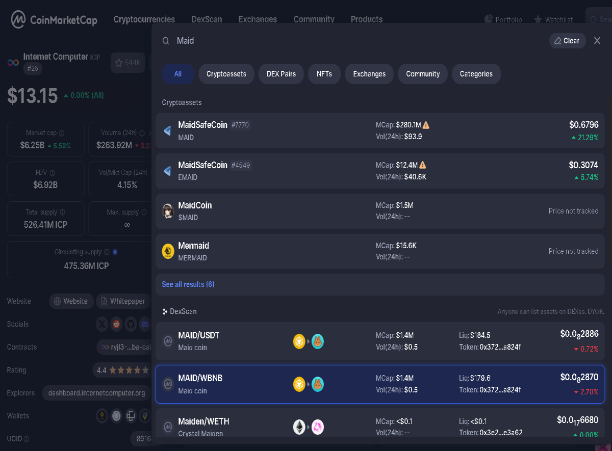 Autonomi  TGE Pre-Launch 'MaidSafe' MarketCap Valuation circa Dec 1 2024?