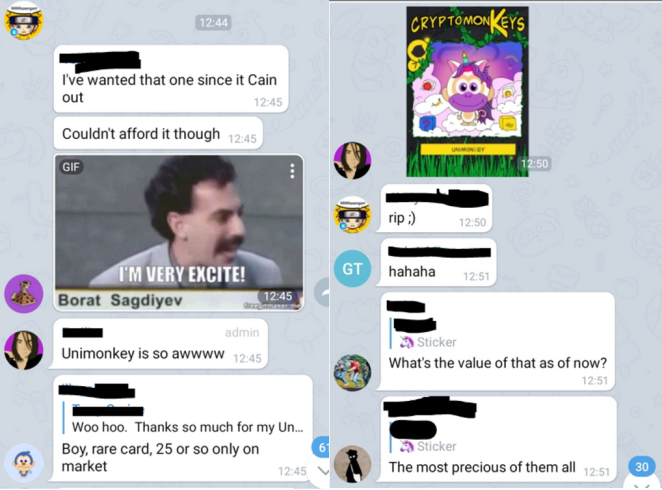 Telegram chat
