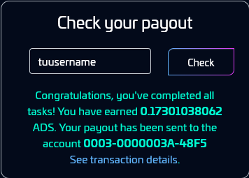 Congratulations, you've completed all tasks! You have earned