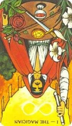 The Magician Tarot Card Reversed