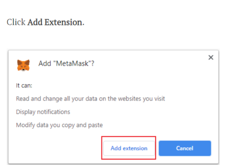 Add extension in Chrome