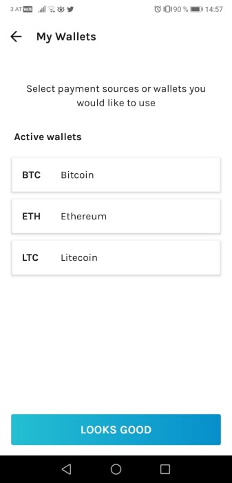 Activate your wallets