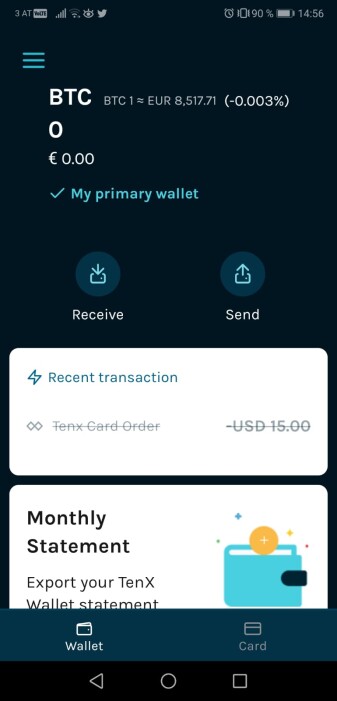 Activated wallets