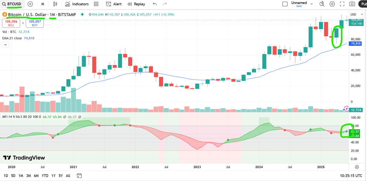 bitcoin monthly chart