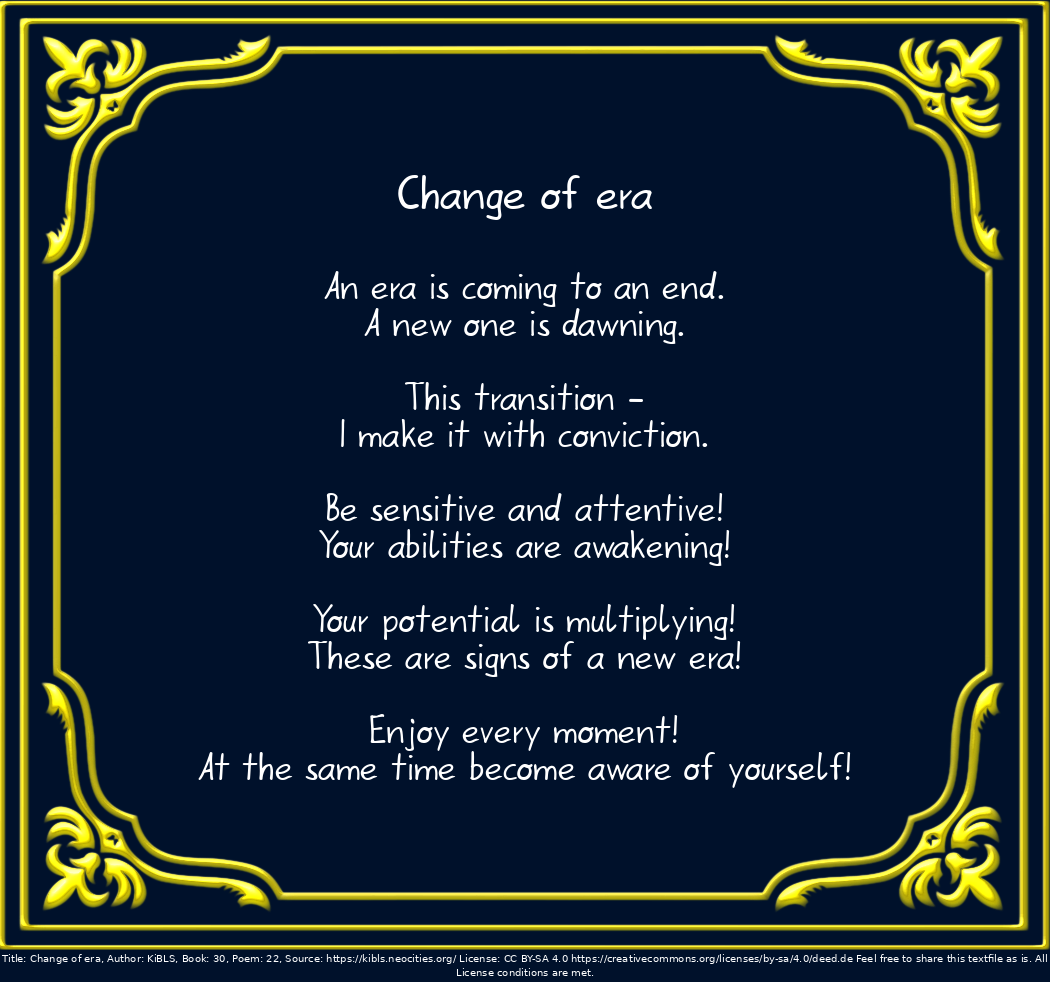 Change of era