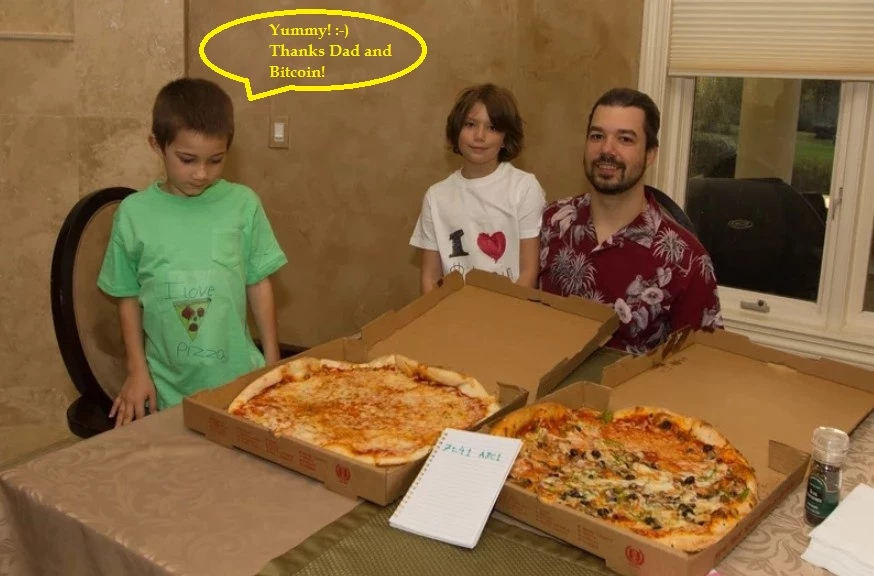 10KBTC Pizza order