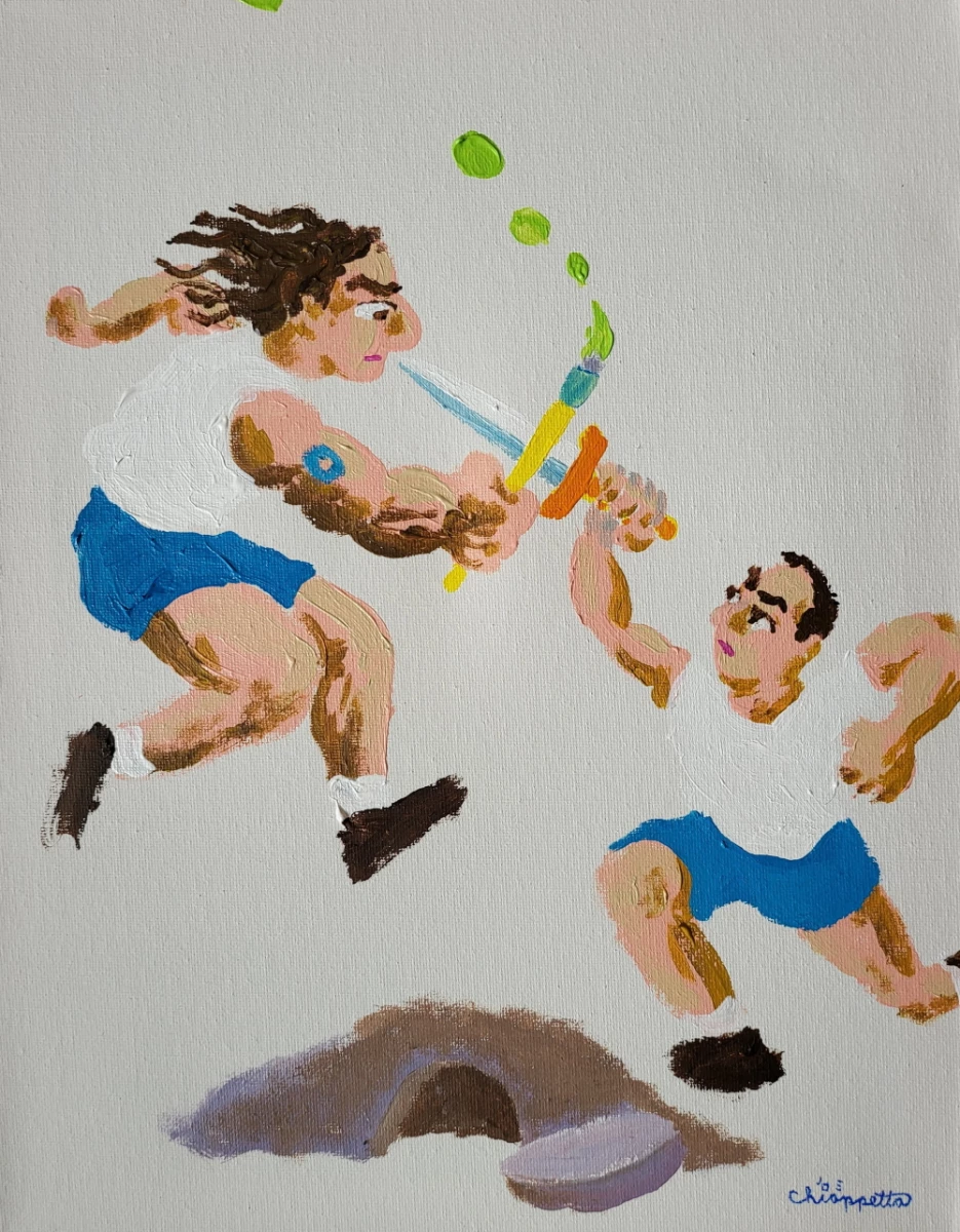 The Most Epic Battle is rare digital art by Joe Chiappetta to celebrate the 30th anniversary of Silly Daddy Comics.