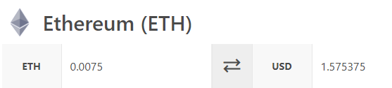 eth price