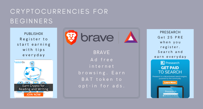 Brave, Presearch, Publish0x