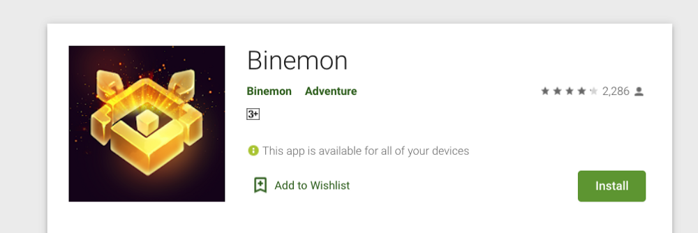 Binemon.io app