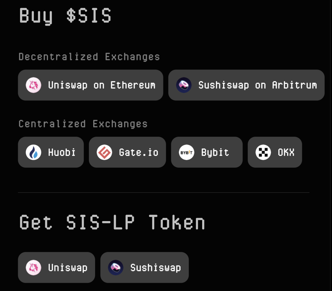 SIS token