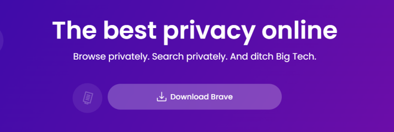 Brave offers the best privacy online allowing users to browse privately, search privately and ditch big tech.