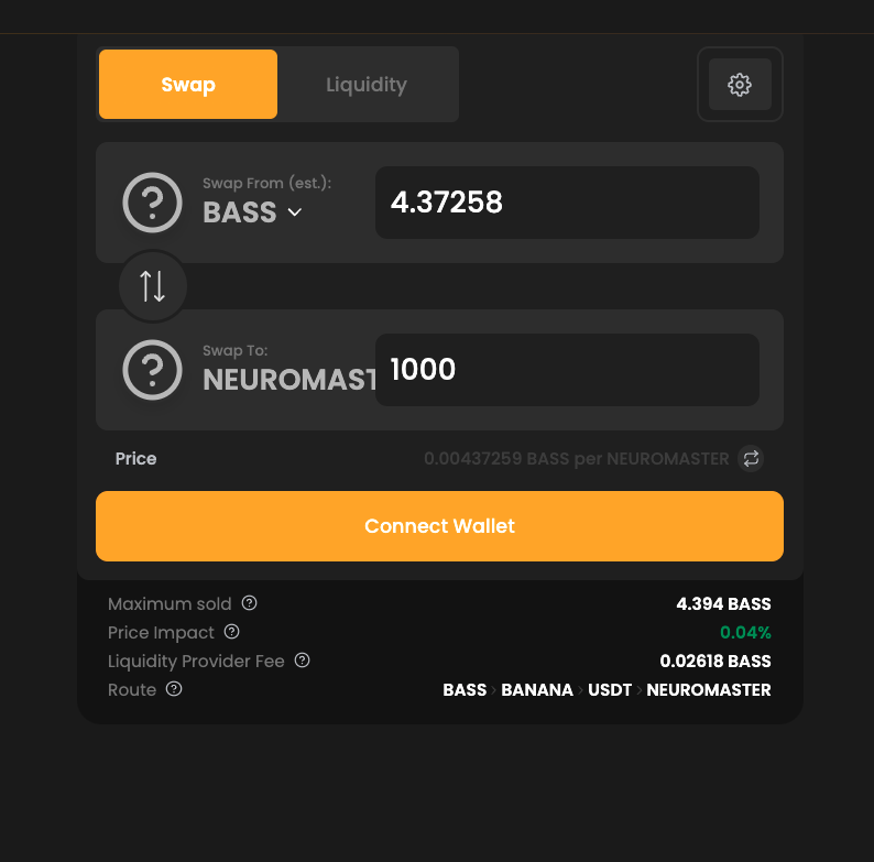 ApeSwap NXR/BASS