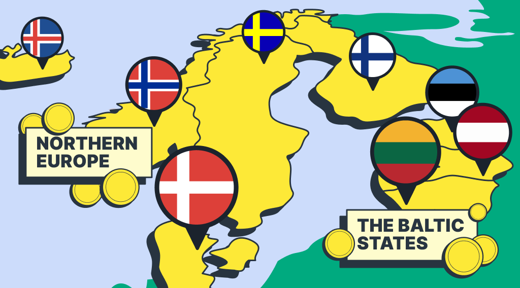 Cryptocurrency in Scandinavia and the Baltic States of Europe