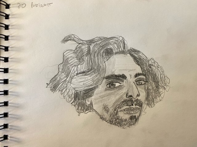 Portrait of Andrea - pencil, 20 minutes