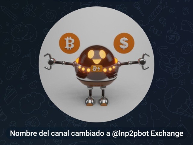 Portada del bot @lnp2bot Exchange