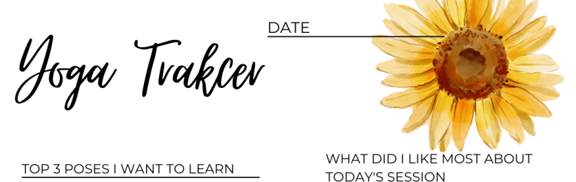 Sunflower Yoga and Wellness Journal Yoga Tracker
