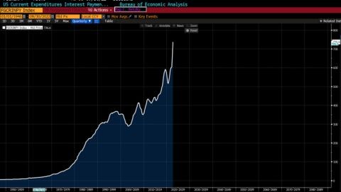 interest payments on us debt