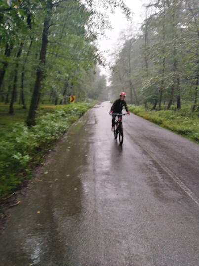 Cycling in The Rain , Iran