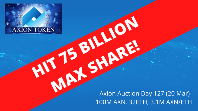 Axion crypto regular auction day 127