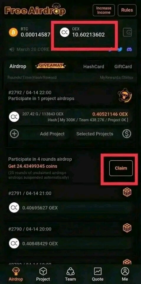 Claim your airdrop.
