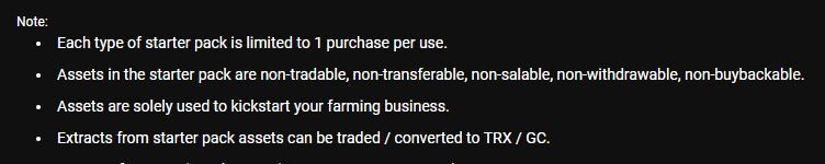 Non Tradable Starter Pack Cropytes