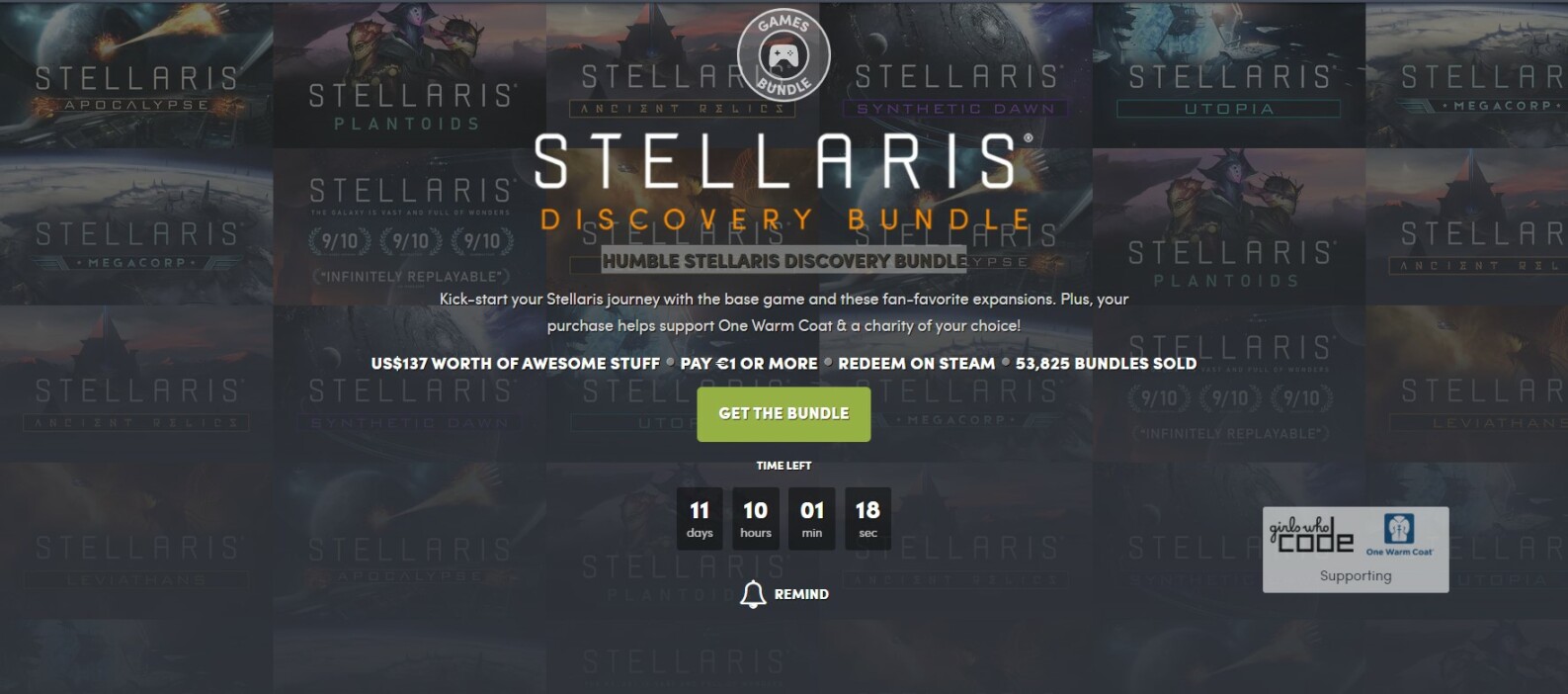 HUMBLE STELLARIS DISCOVERY BUNDLE