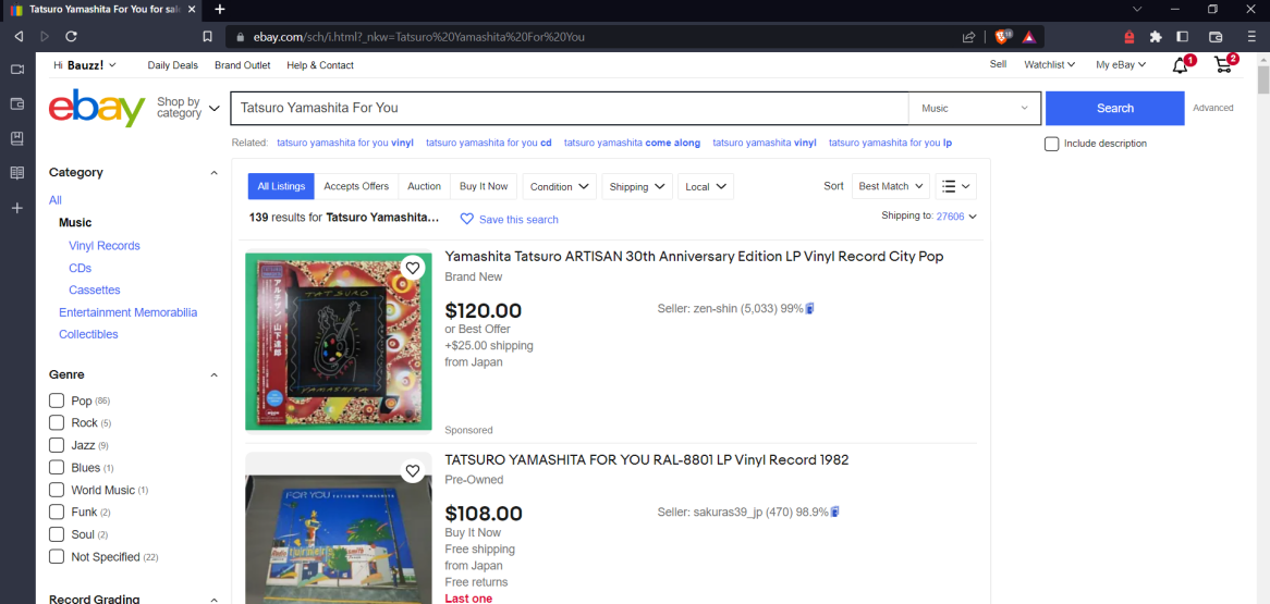 eBay Search Results