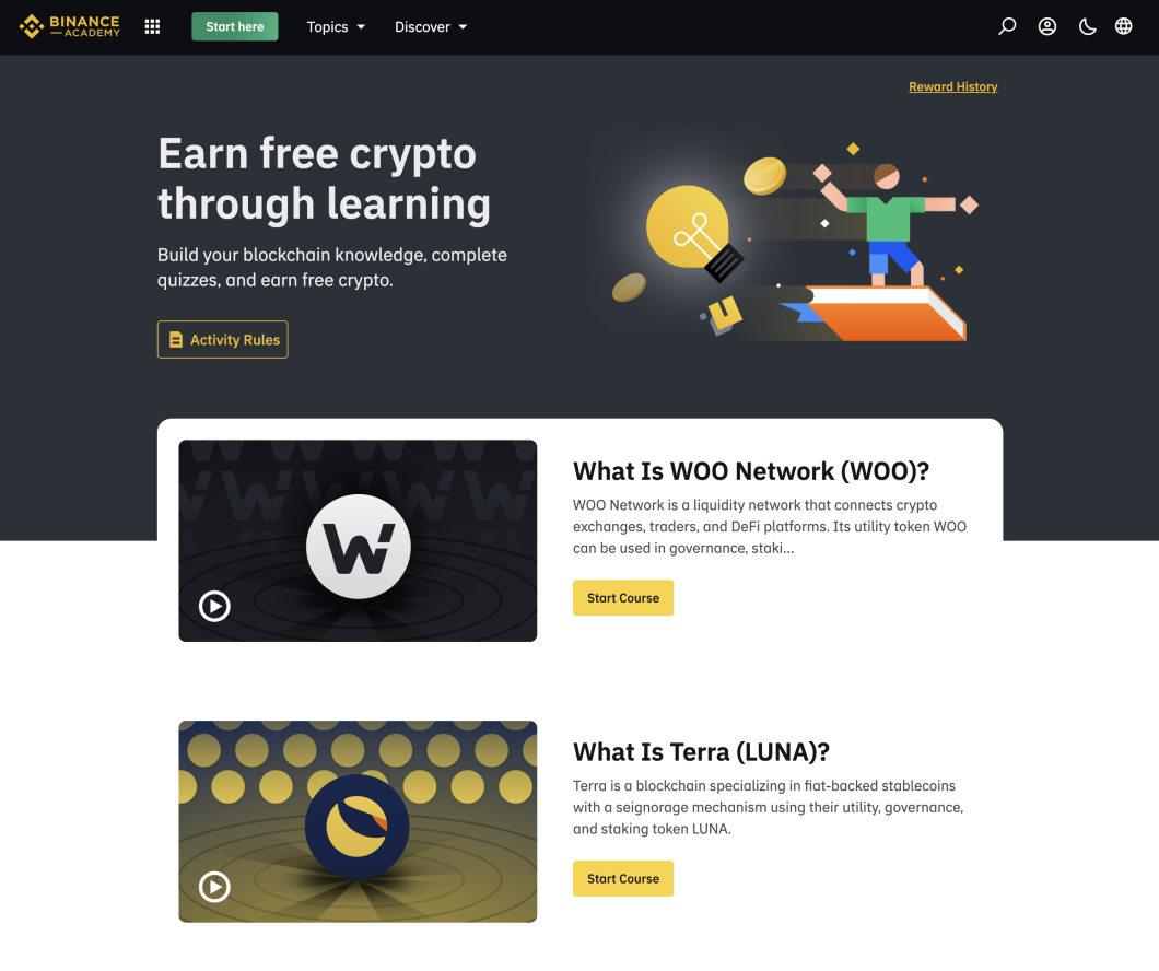 Binance Learn and Earn