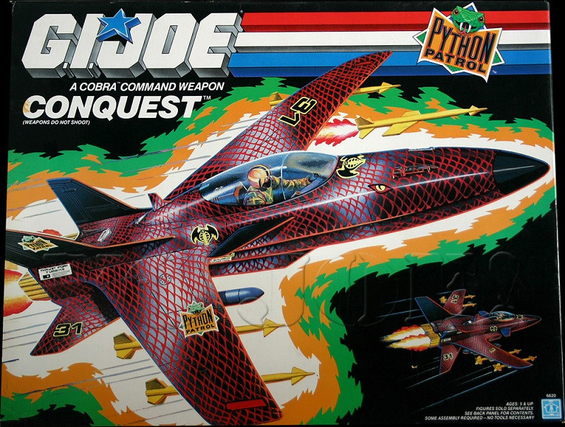 GI Joe Toys - Forward-swept wing jet fighter design - The Conquest