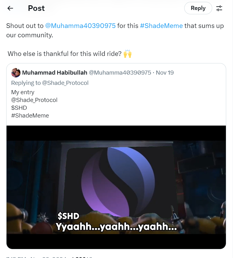 SHD shade meme