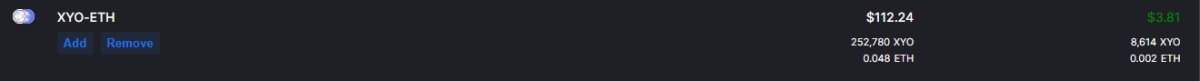XYO ETH Liquidity Image 3