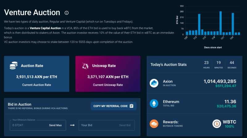 Axion Crypto Venture Capital Auction 3