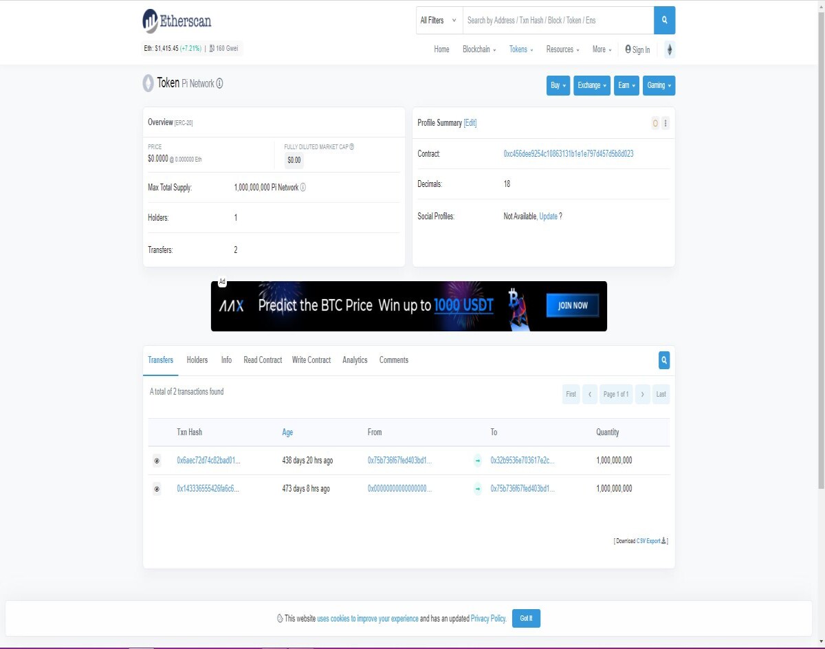 Blockchain explorer