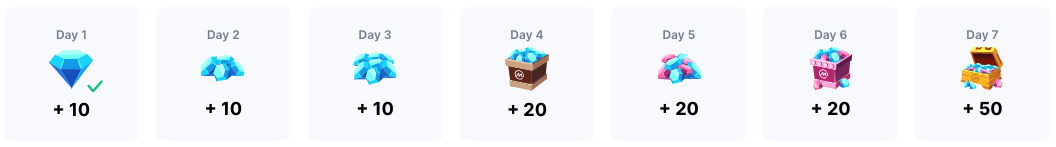 earn diamonds on a daily basis