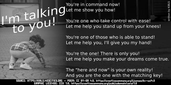 I'm talking to you!
