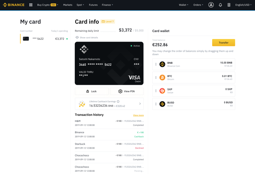 Binance Cashback
