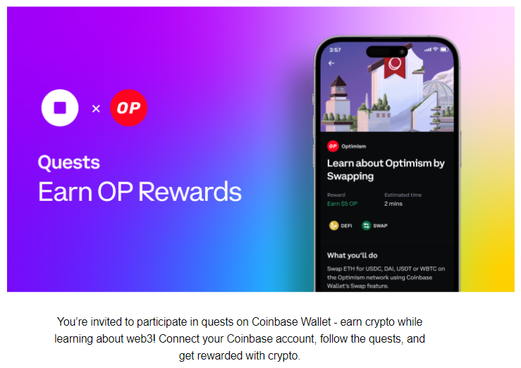 Earn OP Rewards with Coinbase Wallet