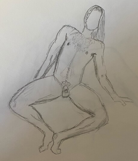 Lalo sitting - 15 minute timed pencil sketch