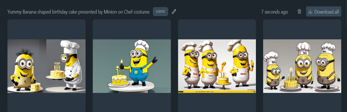 minion art banana