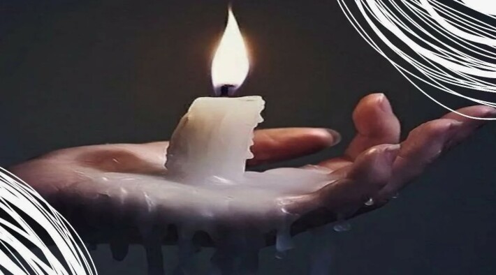 All their sorrow is in the picture of a candle downloaded from the internet