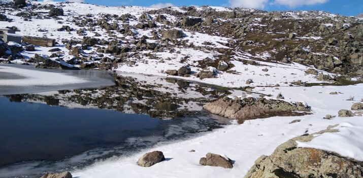 Dream of A frozen, Tranquil Lake