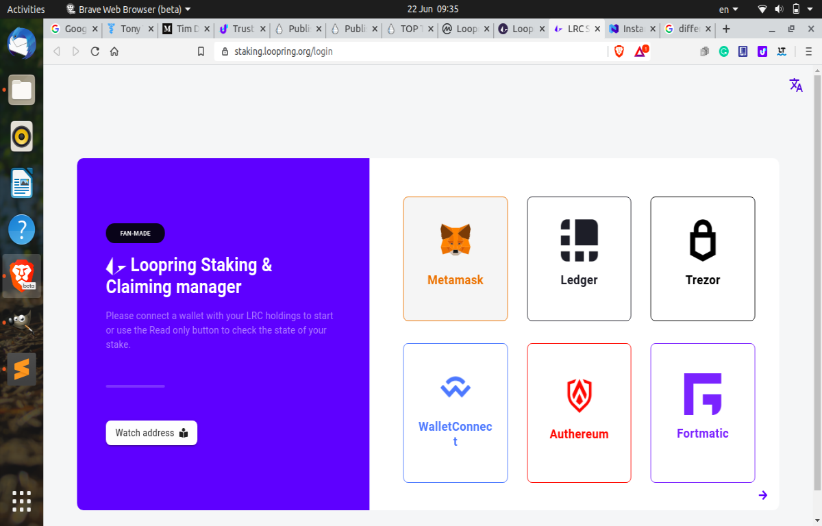 Staking LRC on Loopring protocol