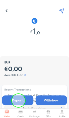 Swipe Funding - EUR Wallet