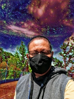 Me with an edited background