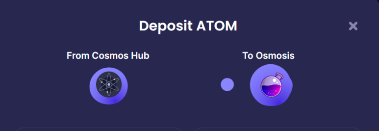 Cosmos Hub to Osmosis
