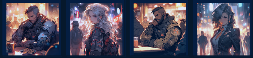 4 Characters in the Kaze Metaverse