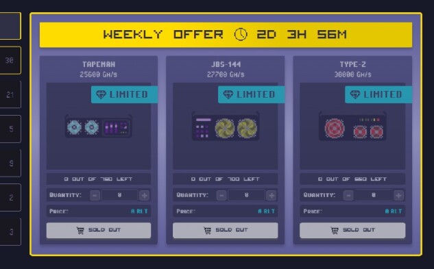 Weekly Miner Offers
