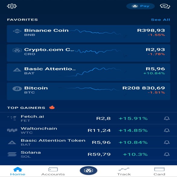 Crypto.com wallet trading banking app