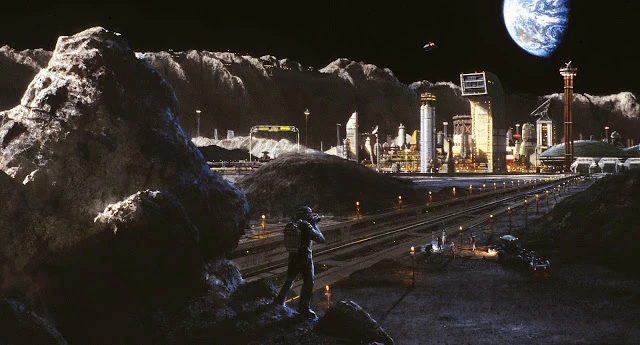 Moon Colonization Concept Art
